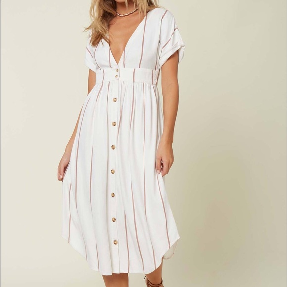 🌴🌼O’Neill- REID STRIPE MIDIE DRESS🌼🌴 - Picture 8 of 12